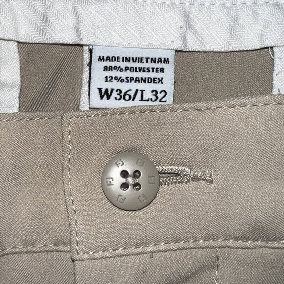FootJoy Golf Pants Mens 36x32 Straight Leg Khaki Lightweight Tour Performance - Picture 4 of 7